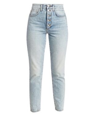Joe's Jeans High-Rise Button-Fly Light Wash Denim 26